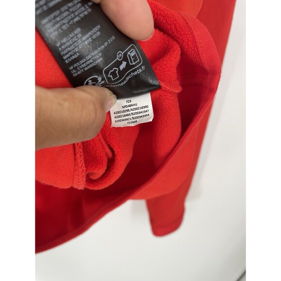 The North Face Men's Canyonlands High Altitude Tech Fleece Hoodie Red Full Zip - Picture 7 of 16